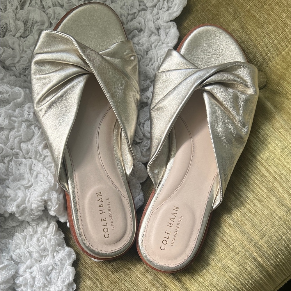 Cole Haan Women's Metallic Slide Sandals